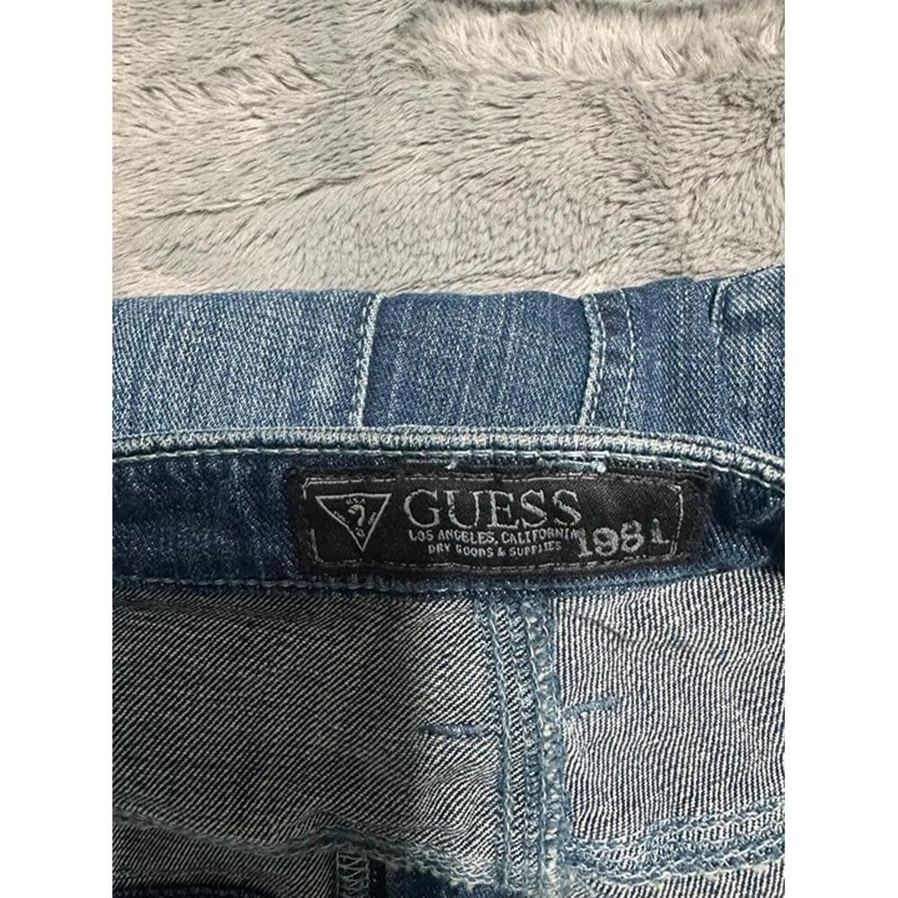 GUESS Denim Fringe Mini Skirt Size 27 - Picture 3 of 5